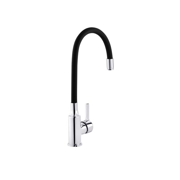 Смеситель для кухни Ibergrif M22112-2 с гибким изливом, фото , изображение 2 | SNABZHENIE.com.ua