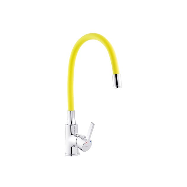 Смеситель кухонный Ibergrif M22112-4 с гибким изливом, фото , изображение 3 | SNABZHENIE.com.ua