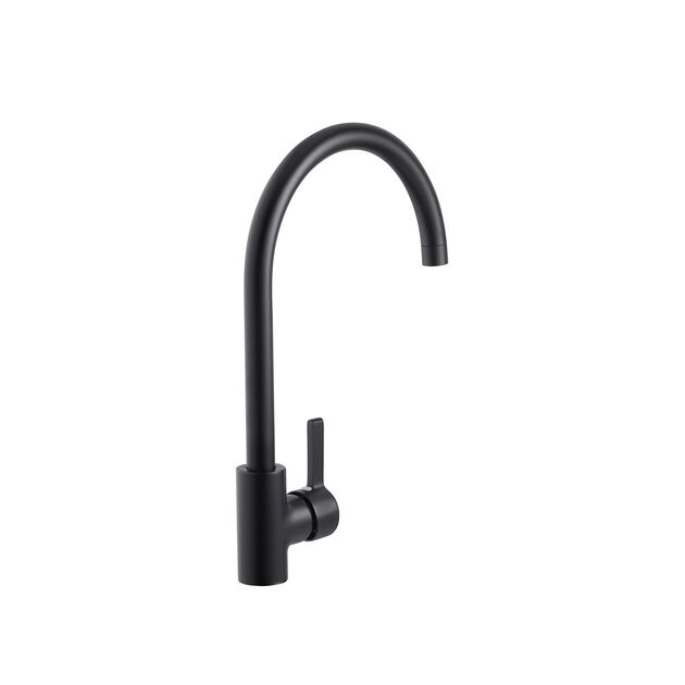 Смеситель для кухни Ibergrif M22118B черный, фото , изображение 2 | SNABZHENIE.com.ua