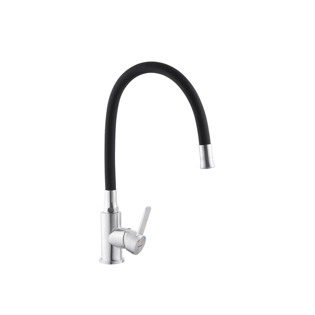 Смеситель для кухни Ibergrif M22119-2 с гибким изливом, фото , изображение 3 | SNABZHENIE.com.ua
