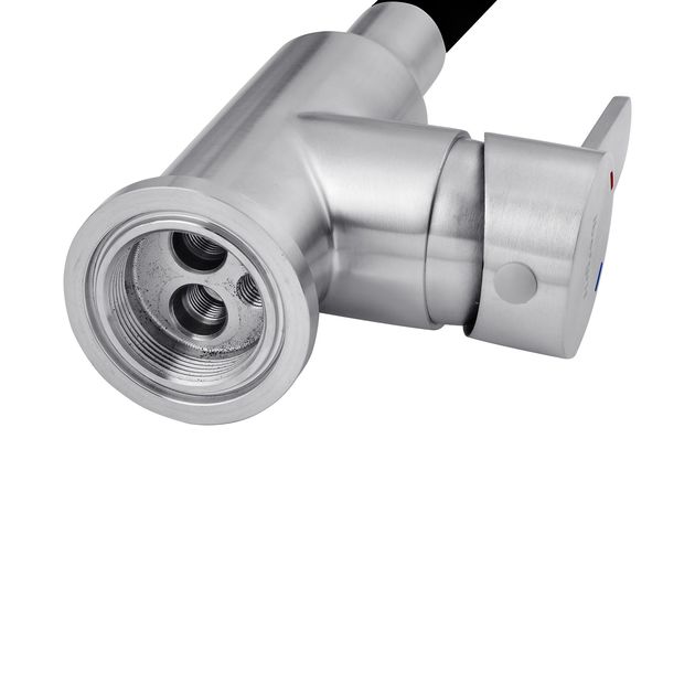 Смеситель для кухни Ibergrif M22119-2 с гибким изливом, фото , изображение 7 | SNABZHENIE.com.ua