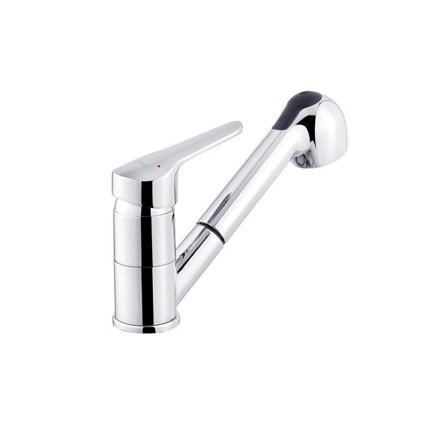 Смеситель кухонный Ibergrif Roma M14550 с выдвижным изливом, фото , изображение 2 | SNABZHENIE.com.ua