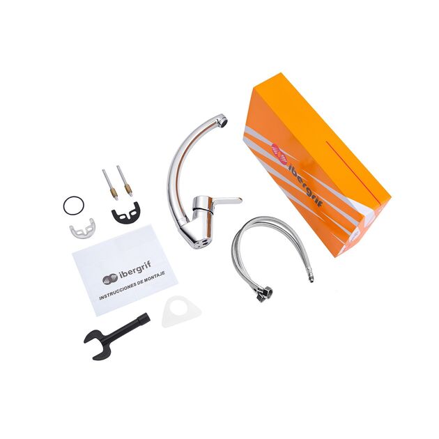 Смеситель кухонный Ibergrif Square M14822, фото , изображение 8 | SNABZHENIE.com.ua