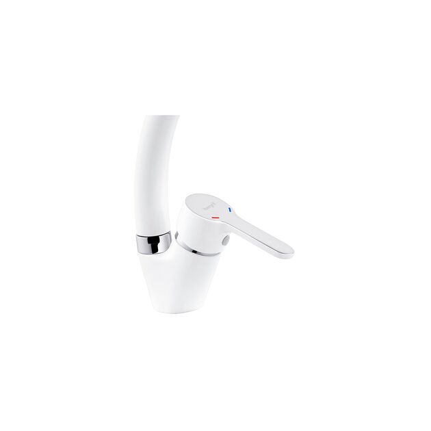 Смеситель для кухни Ibergrif Square M14822W, фото , изображение 4 | SNABZHENIE.com.ua