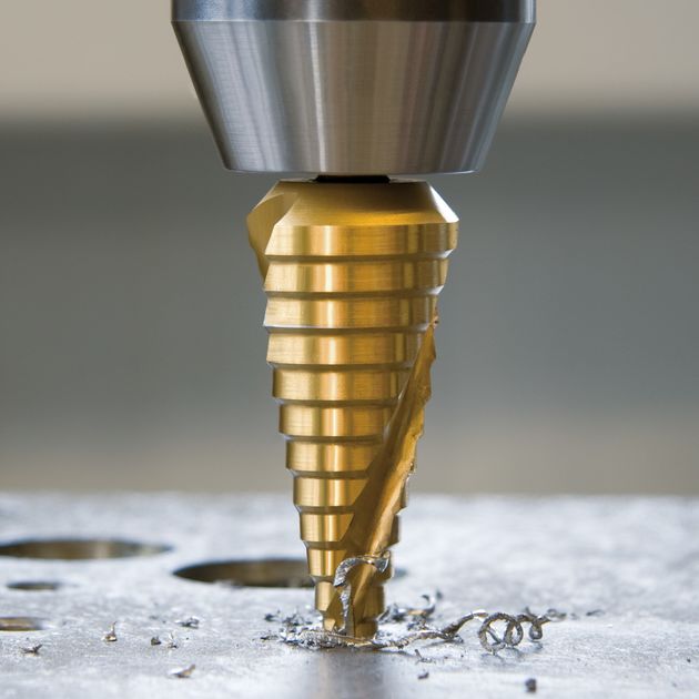 Сверло ступенчатое № 7,3/8 - 1/2 HSS TiN зі спіралевидною канавкою, в дюймах, RUKO (101707TR), фото , зображення 2 | SNABZHENIE.com.ua