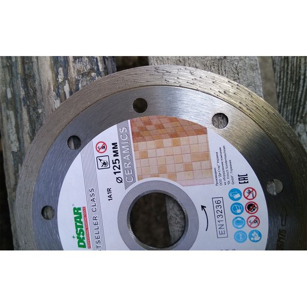 Круг отрезной алмазный DISTAR Bestseller Ceramics 125 x 1,5 x 8 x 22,23, фото , изображение 11 | SNABZHENIE.com.ua