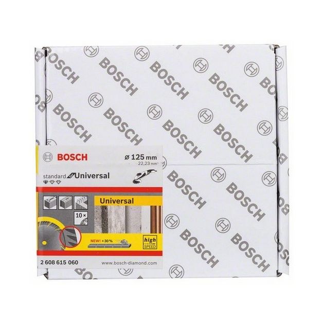 Алмазный отрезной круг 125 мм, 10 шт, BOSCH (2608615060), фото , изображение 2 | SNABZHENIE.com.ua Алмазный отрезной круг 125 мм, 10 шт, BOSCH (2608615060), фото , изображение 2 | SNABZHENIE.com.ua