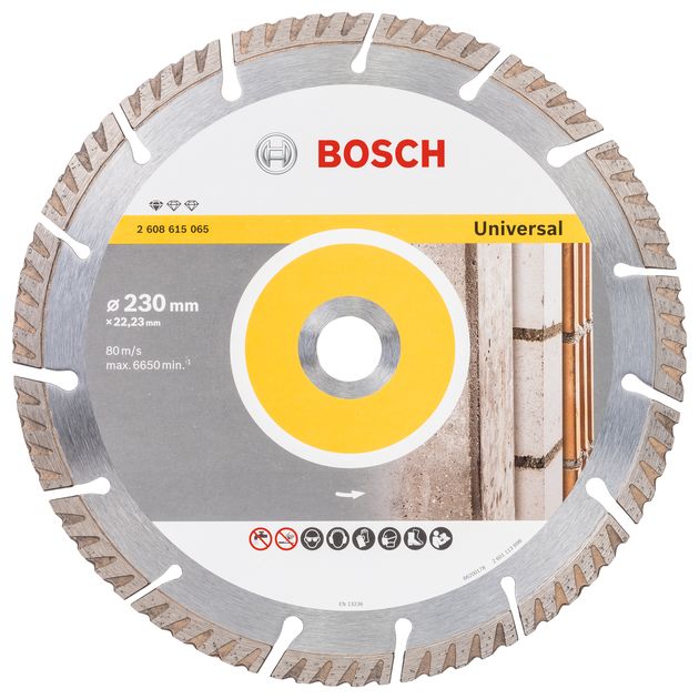Алмазный отрезной круг BOSCH 230x22,23 мм, Standard for Universal, фото  | SNABZHENIE.com.ua