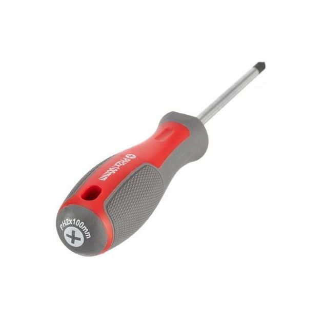 Отвертка крестовая PH2 100 мм, CR-V INTERTOOL VT-3320, фото , изображение 2 | SNABZHENIE.com.ua Отвертка крестовая PH2 100 мм, CR-V INTERTOOL VT-3320, фото , изображение 2 | SNABZHENIE.com.ua