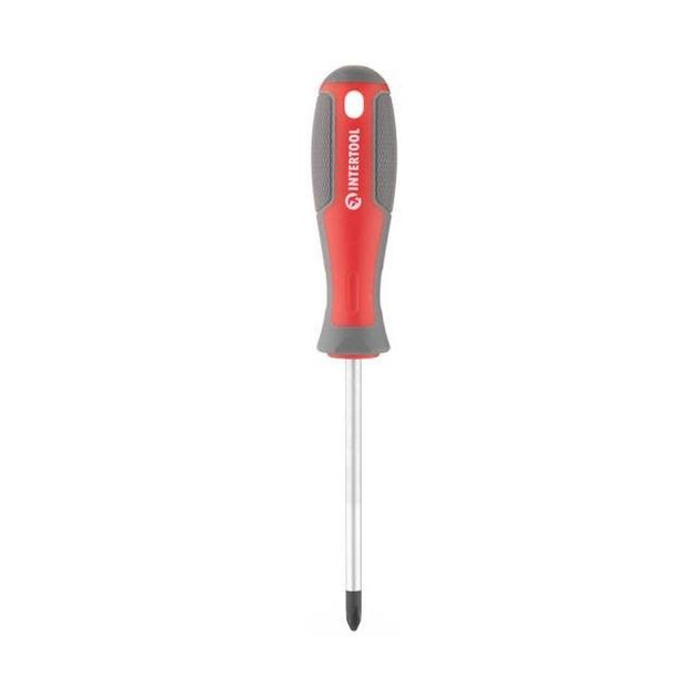 Отвертка крестовая PH2 100 мм, CR-V INTERTOOL VT-3320, фото , изображение 3 | SNABZHENIE.com.ua Отвертка крестовая PH2 100 мм, CR-V INTERTOOL VT-3320, фото , изображение 3 | SNABZHENIE.com.ua