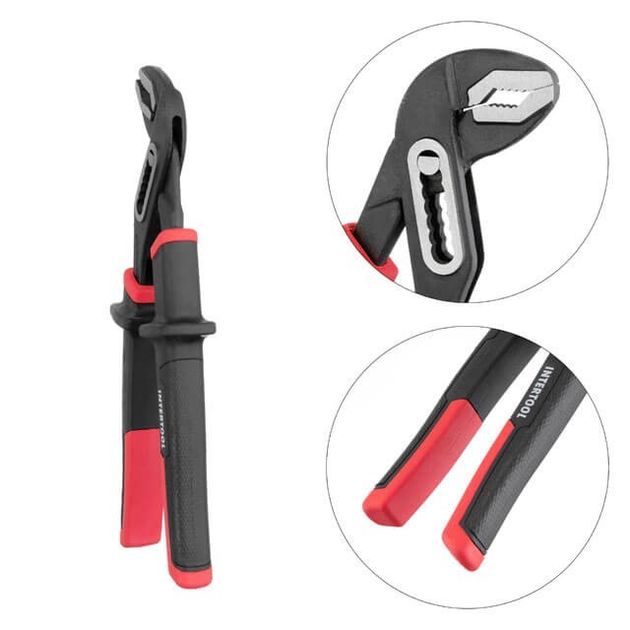 Клещи сантехнические 250 мм, сталь 40CrV, рукоятки STORM INTERTOOL, фото , изображение 4 | SNABZHENIE.com.ua Клещи сантехнические 250 мм, сталь 40CrV, рукоятки STORM INTERTOOL, фото , изображение 4 | SNABZHENIE.com.ua