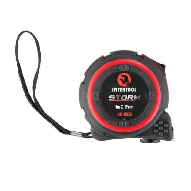 Рулетка 5м*19мм с металлическим полотном, нейлоновое покрытие STORM INTERTOOL, фото , изображение 2 | SNABZHENIE.com.ua Рулетка 5м*19мм с металлическим полотном, нейлоновое покрытие STORM INTERTOOL, фото , изображение 2 | SNABZHENIE.com.ua