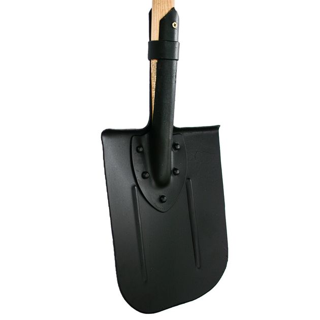 Лопата траншейна гартована VIROK з держаком (вуглецева сталь, на заклепках, загострена), фото , зображення 2 | SNABZHENIE.com.ua
