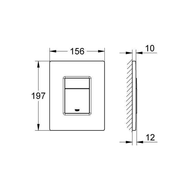 Панель змиву для унітазу Grohe QuickFix Even 38966000, фото , зображення 2 | SNABZHENIE.com.ua Панель змиву для унітазу Grohe QuickFix Even 38966000, фото , зображення 2 | SNABZHENIE.com.ua