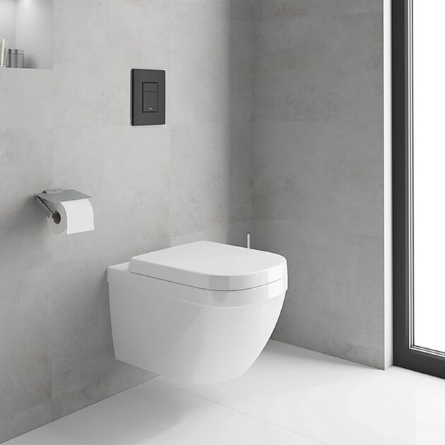 Панель змиву для унітаза Grohe QuickFix Even Black 38966KF0, фото , зображення 6 | SNABZHENIE.com.ua Панель змиву для унітаза Grohe QuickFix Even Black 38966KF0, фото , зображення 6 | SNABZHENIE.com.ua