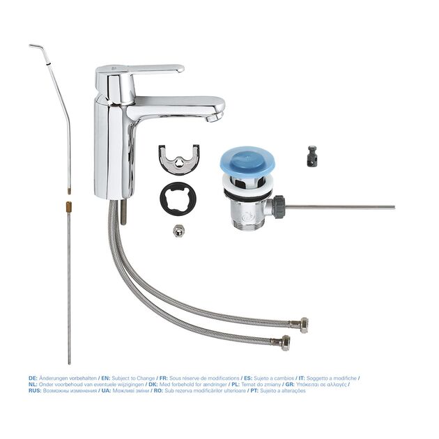 Смеситель Grohe QuickFix для раковины M-Size 23454000, фото , изображение 5 | SNABZHENIE.com.ua Смеситель Grohe QuickFix для раковины M-Size 23454000, фото , изображение 5 | SNABZHENIE.com.ua