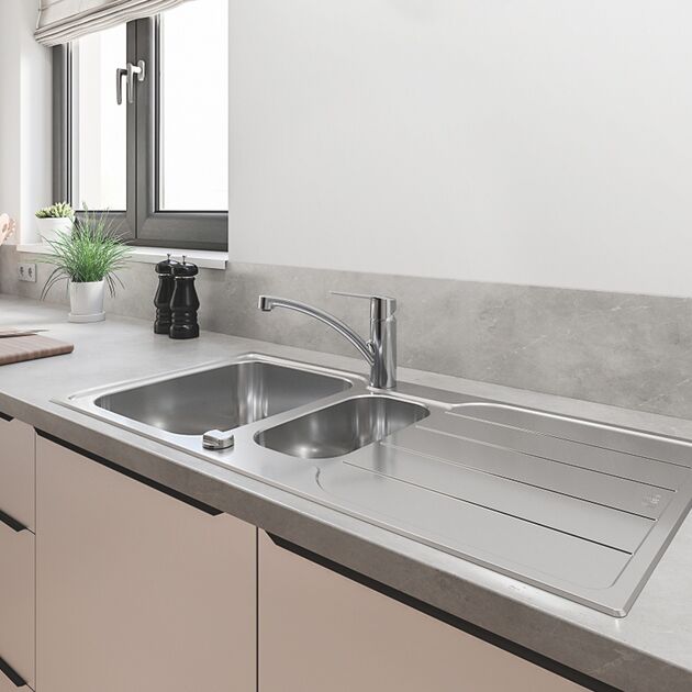 Смеситель для кухни Grohe QuickFix 31138002, фото , изображение 6 | SNABZHENIE.com.ua