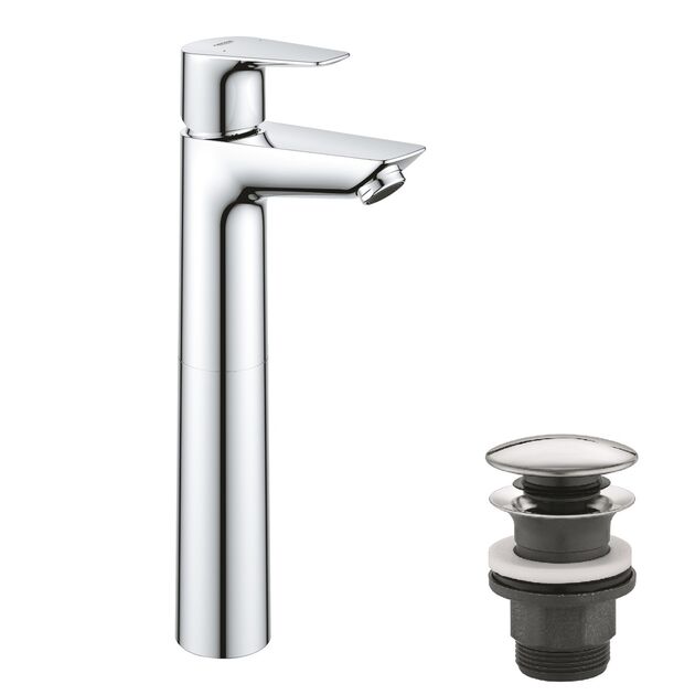 Смеситель Grohe QuickFix StartEdge XL-Size 23777001 с донным клапаном, фото  | SNABZHENIE.com.ua