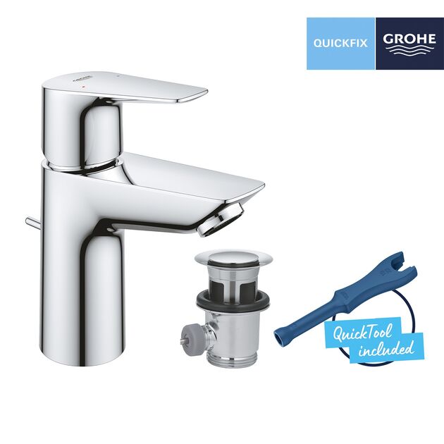 Смеситель для раковины Grohe QuickFix StartEdge S-Size, фото , изображение 5 | SNABZHENIE.com.ua Смеситель для раковины Grohe QuickFix StartEdge S-Size, фото , изображение 5 | SNABZHENIE.com.ua
