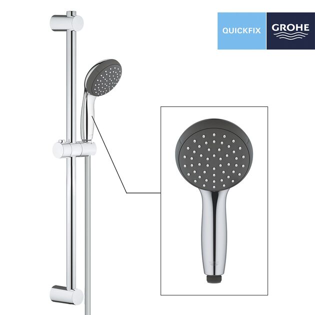 Душовий гарнітур Grohe QuickFix Vitalio Start 100 27942000, фото , зображення 3 | SNABZHENIE.com.ua