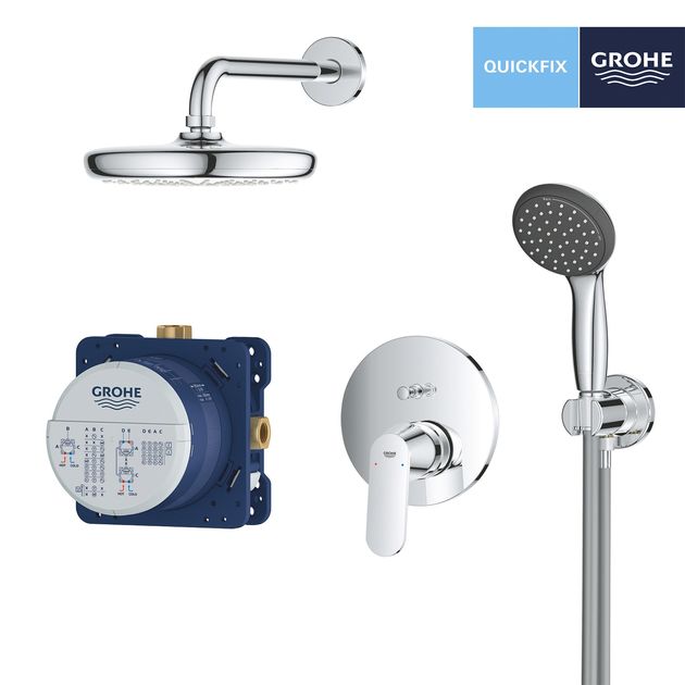 Душевая система Grohe Vitalio Start 210 скрытого монтажа 25220001, фото , изображение 3 | SNABZHENIE.com.ua Душевая система Grohe Vitalio Start 210 скрытого монтажа 25220001, фото , изображение 3 | SNABZHENIE.com.ua
