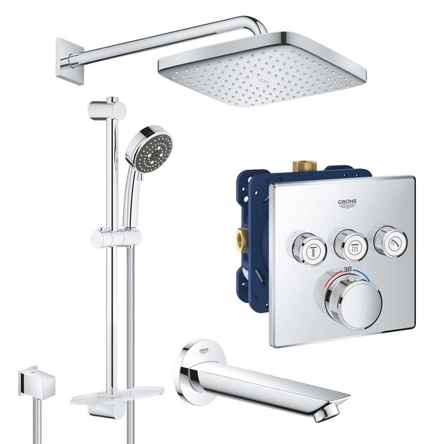 Душевая система Grohe SmartControl скрытого монтажа UA202801C3, фото  | SNABZHENIE.com.ua