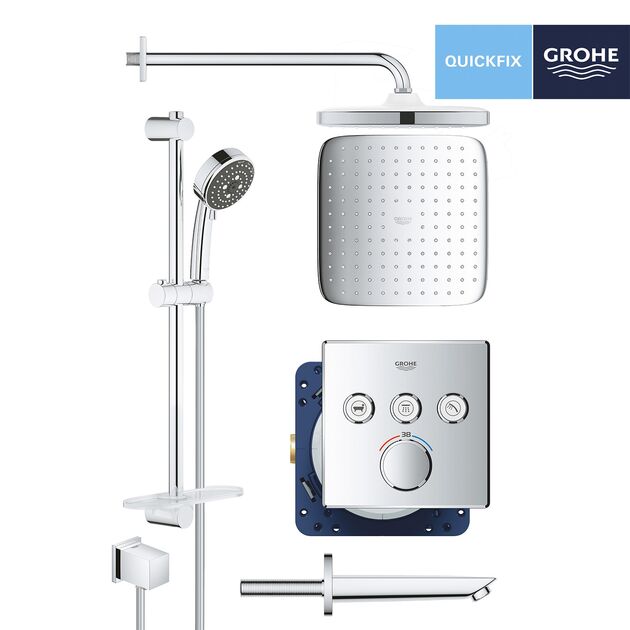 Душевая система Grohe SmartControl скрытого монтажа UA202801C3, фото , изображение 3 | SNABZHENIE.com.ua Душевая система Grohe SmartControl скрытого монтажа UA202801C3, фото , изображение 3 | SNABZHENIE.com.ua