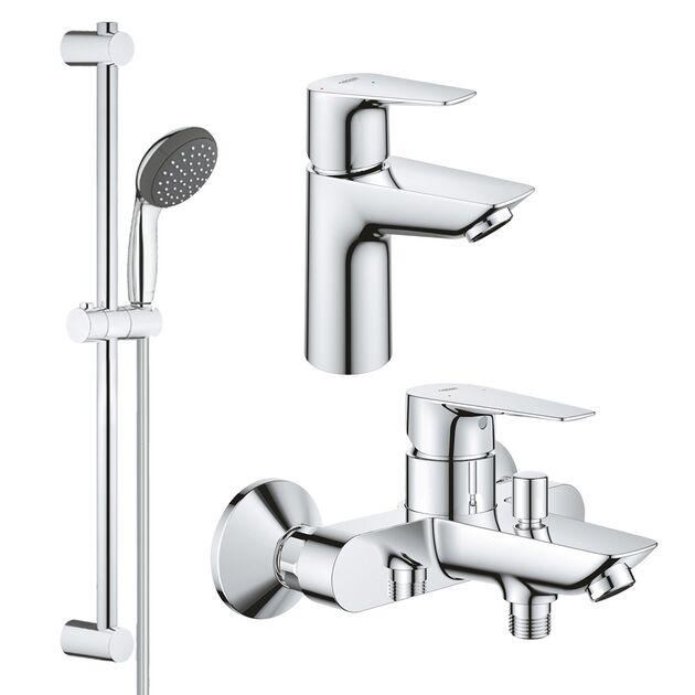 Смеситель 3 в 1 для ванной Grohe QuickFix StartEdge S-Size, фото  | SNABZHENIE.com.ua