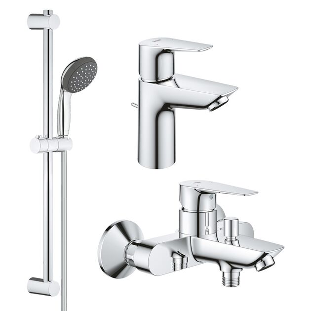 Набор смесителей 3 в 1 для ванной Grohe QuickFix StartEdge S-Size, фото  | SNABZHENIE.com.ua