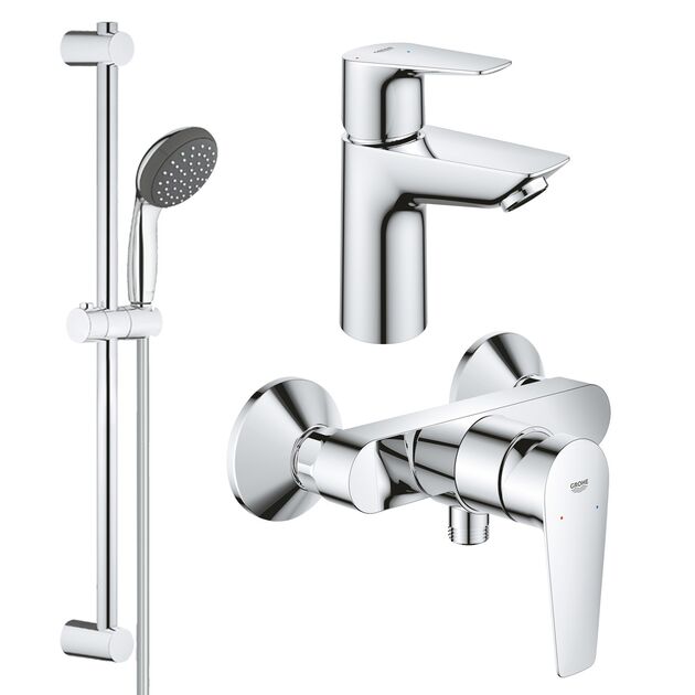 Набор смесителей 3 в 1 для ванной Grohe QuickFix StartEdge S-Size, фото  | SNABZHENIE.com.ua