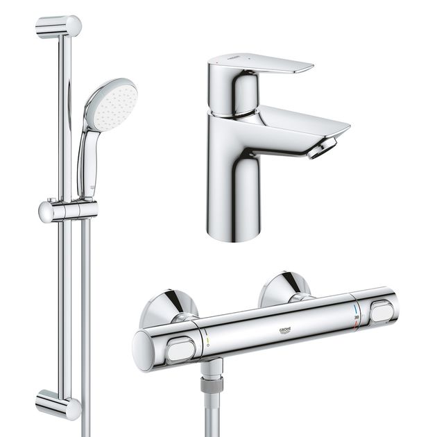 Набор смесителей 2 в 1 для ванной Grohe QuickFix StartEdge M-Size, фото  | SNABZHENIE.com.ua