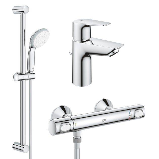 Смесители 2 в 1 для ванной Grohe QuickFix StartEdge S-Size, фото  | SNABZHENIE.com.ua