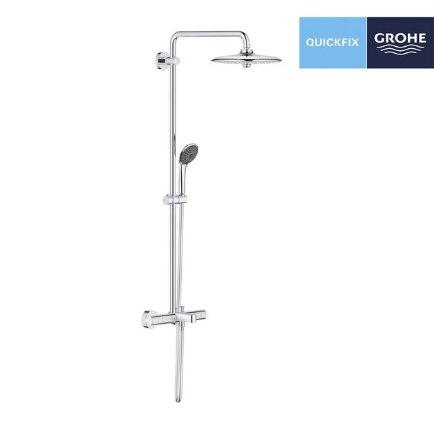 Термостатическая душевая система Grohe Vitalio Joy 260 27860001, фото , изображение 3 | SNABZHENIE.com.ua Термостатическая душевая система Grohe Vitalio Joy 260 27860001, фото , изображение 3 | SNABZHENIE.com.ua