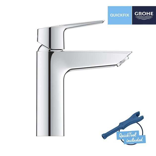 Смеситель для раковины Grohe QuickFix M-Size 24204002, фото , изображение 3 | SNABZHENIE.com.ua Смеситель для раковины Grohe QuickFix M-Size 24204002, фото , изображение 3 | SNABZHENIE.com.ua