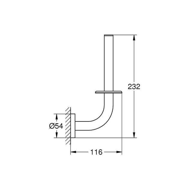 Держатель для запасного рулона бумаги Grohe QuickFix 41186000, фото , изображение 2 | SNABZHENIE.com.ua Держатель для запасного рулона бумаги Grohe QuickFix 41186000, фото , изображение 2 | SNABZHENIE.com.ua