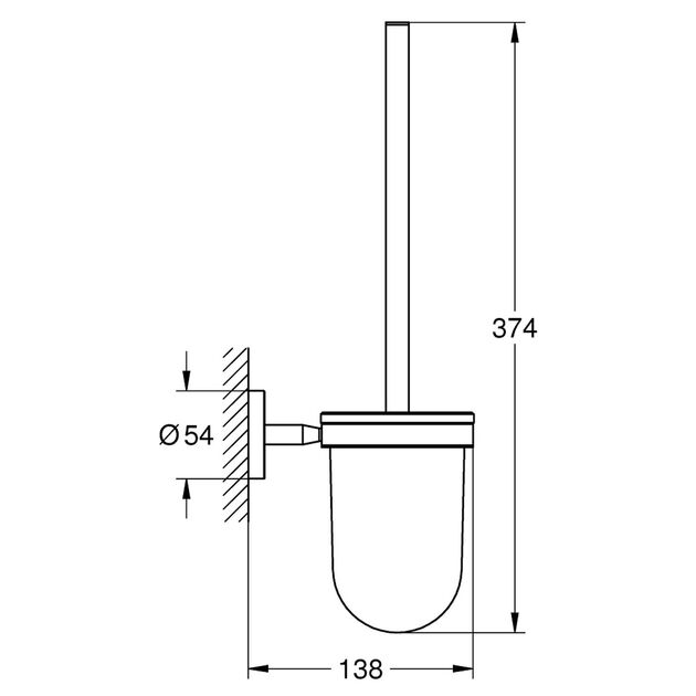 Ершик для унитаза настенный Grohe Cosmopolitan 41169000, фото , изображение 2 | SNABZHENIE.com.ua Ершик для унитаза настенный Grohe Cosmopolitan 41169000, фото , изображение 2 | SNABZHENIE.com.ua