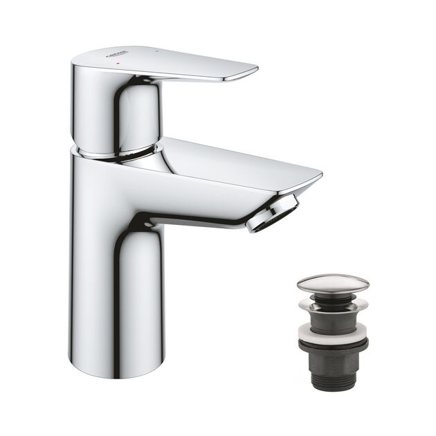 Смеситель Grohe QuickFix Start Edge S-Size с донным клапаном 24199001, фото  | SNABZHENIE.com.ua