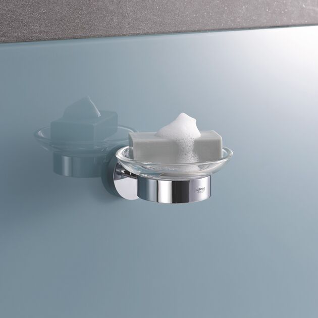 Мыльница с держателем Grohe QuickFix Start 41193000, фото , изображение 5 | SNABZHENIE.com.ua Мыльница с держателем Grohe QuickFix Start 41193000, фото , изображение 5 | SNABZHENIE.com.ua