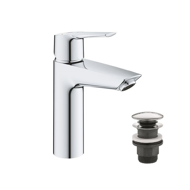 Смеситель Grohe QuickFix Start M-Size 23746002 с донным клапаном, фото  | SNABZHENIE.com.ua