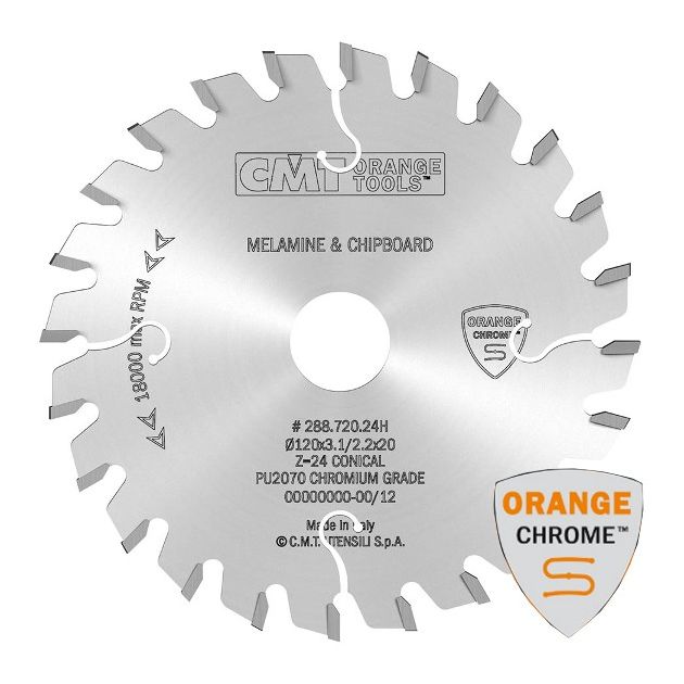 Подрезная дисковая пила 120x20 мм, Z 24 для ламината CMT 288.720.24H, фото  | SNABZHENIE.com.ua