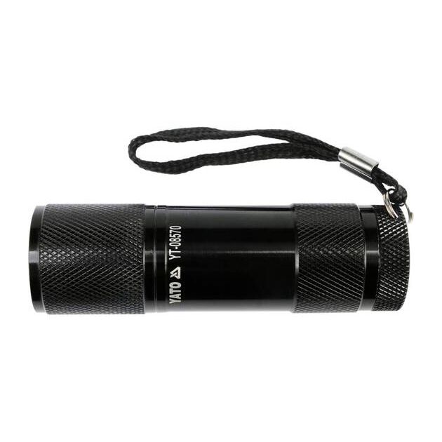 Мини фонарь алюминиевый YATO (YT-08570), батарея AAA, фото  | SNABZHENIE.com.ua