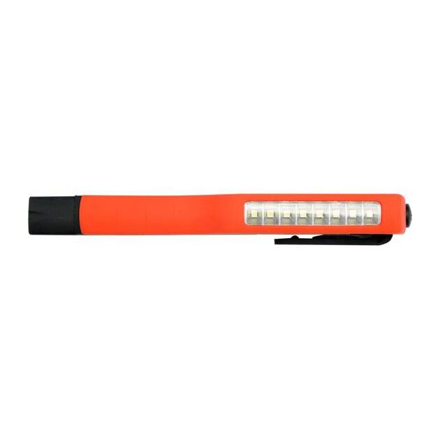 Фонарь LED на батарейках AAA с 8 диодами, магнит и клипса YATO, фото  | SNABZHENIE.com.ua