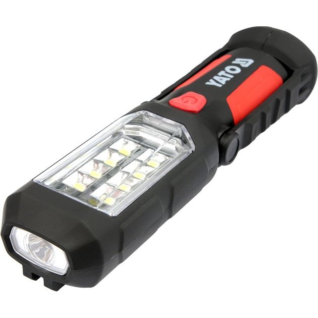 Фонарь LED на батарейках AA, 8 + 1 диод, 3 режима света YATO, фото  | SNABZHENIE.com.ua
