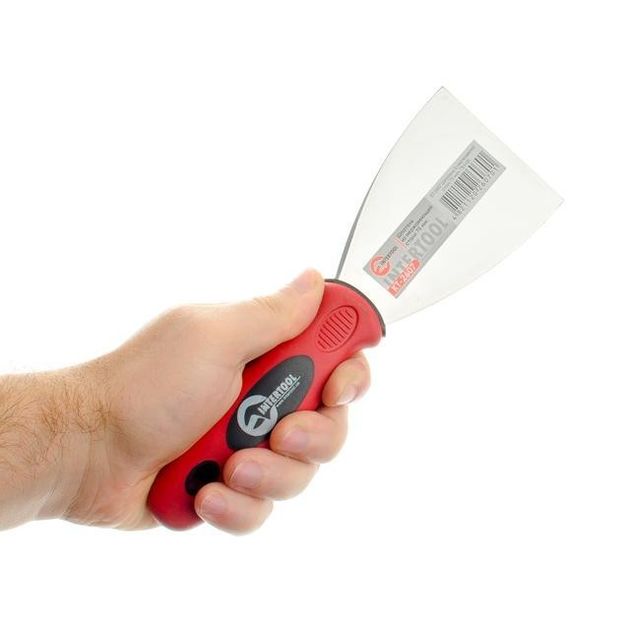 Шпатель з нержавіючої сталі 75 мм Проф INTERTOOL KT-2607, фото , зображення 5 | SNABZHENIE.com.ua Шпатель з нержавіючої сталі 75 мм Проф INTERTOOL KT-2607, фото , зображення 5 | SNABZHENIE.com.ua