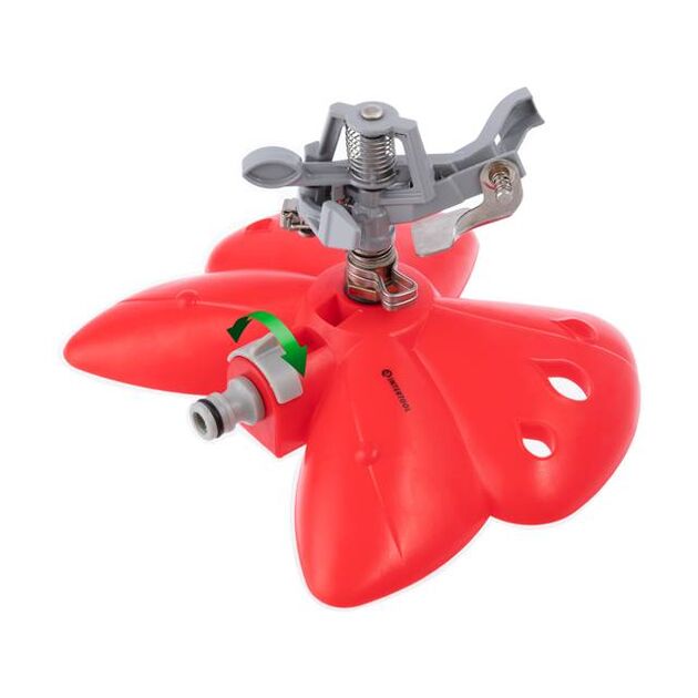 Дощуватель пульсуючий з повною/частковою зоною поливу на базі, круг/сектор поливу до 12 м, metal INTERTOOL GE-0074, фото , зображення 5 | SNABZHENIE.com.ua Дощуватель пульсуючий з повною/частковою зоною поливу на базі, круг/сектор поливу до 12 м, metal INTERTOOL GE-0074, фото , зображення 5 | SNABZHENIE.com.ua