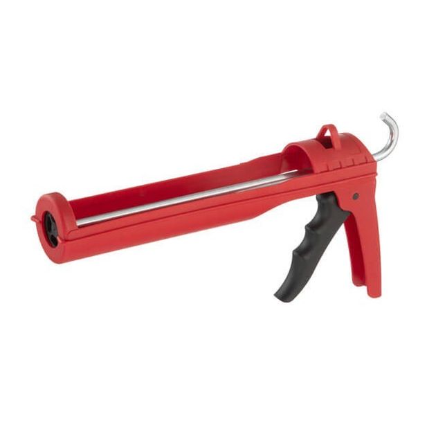 Пистолет для силикона INTERTOOL HT-0027, усиленный пластик, фото  | SNABZHENIE.com.ua
