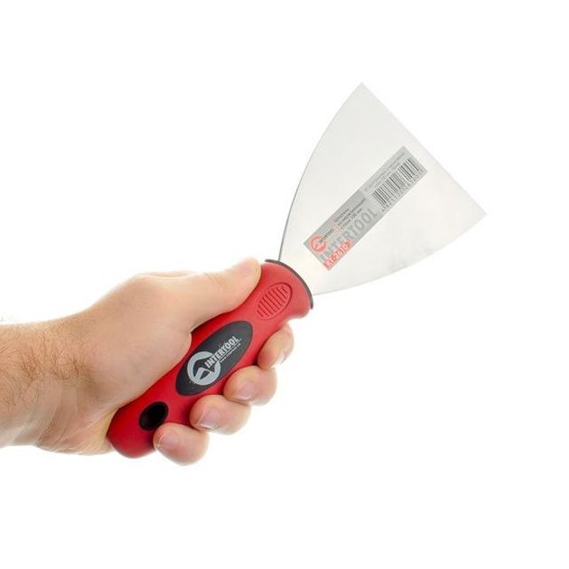 Шпатель нержавеющий 100 мм Проф INTERTOOL KT-2610, фото , изображение 5 | SNABZHENIE.com.ua Шпатель нержавеющий 100 мм Проф INTERTOOL KT-2610, фото , изображение 5 | SNABZHENIE.com.ua