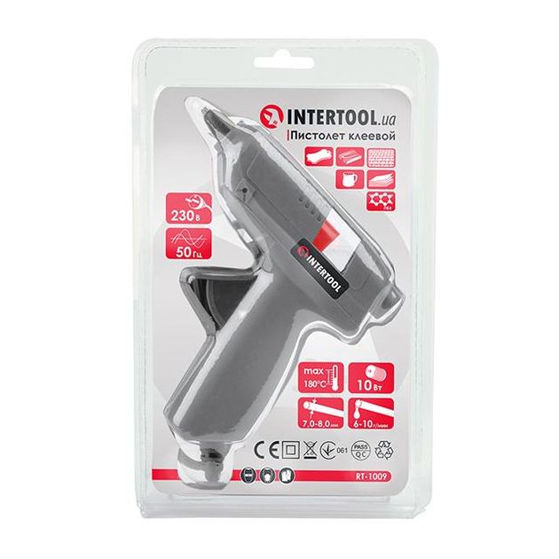 Клеевой пистолет INTERTOOL RT-1009, 10 Вт, 230 В, 7-8 мм, фото , изображение 7 | SNABZHENIE.com.ua