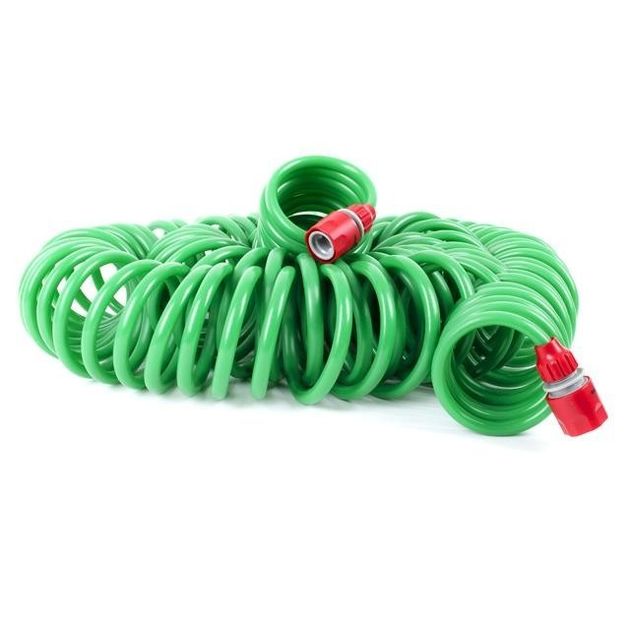 Шланг поливочный спиральный 30 м с коннекторами INTERTOOL GE-4003, фото , изображение 7 | SNABZHENIE.com.ua