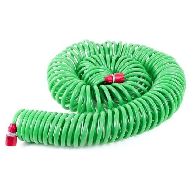 Шланг поливочный спиральный 30 м с коннекторами INTERTOOL GE-4003, фото , изображение 10 | SNABZHENIE.com.ua